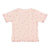 Roze t-shirt met bloemetjes - Short sleeve t-shirt pink fairy flowers